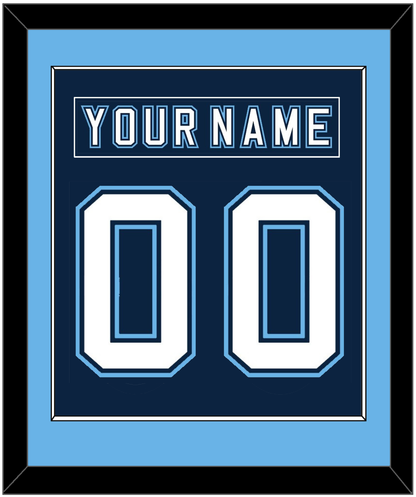 Maine Nameplate & Number (Back) Combined - Road Navy Blue - Essential Tier 2
