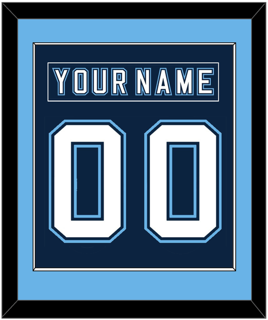 Maine Nameplate & Number (Back) Combined - Road Navy Blue - Essential Tier 2
