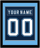 Maine Nameplate & Number (Back) Combined - Road Navy Blue - Single Mat 2