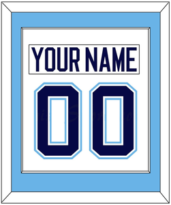 Maine Nameplate & Number (Back) Combined - Home White (1994-2008) - Single Mat 1