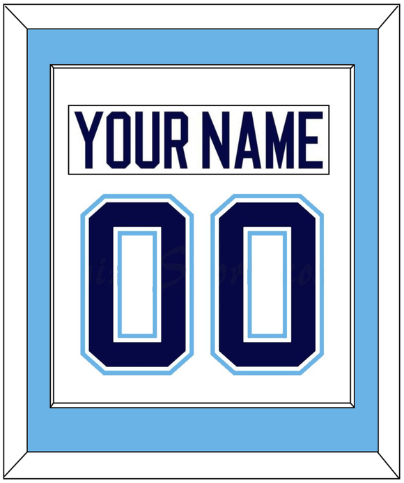 Maine Nameplate & Number (Back) Combined - Home White (1994-2008) - Single Mat 1