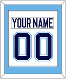 Maine Nameplate & Number (Back) Combined - Home White (1994-2008) - Single Mat 1