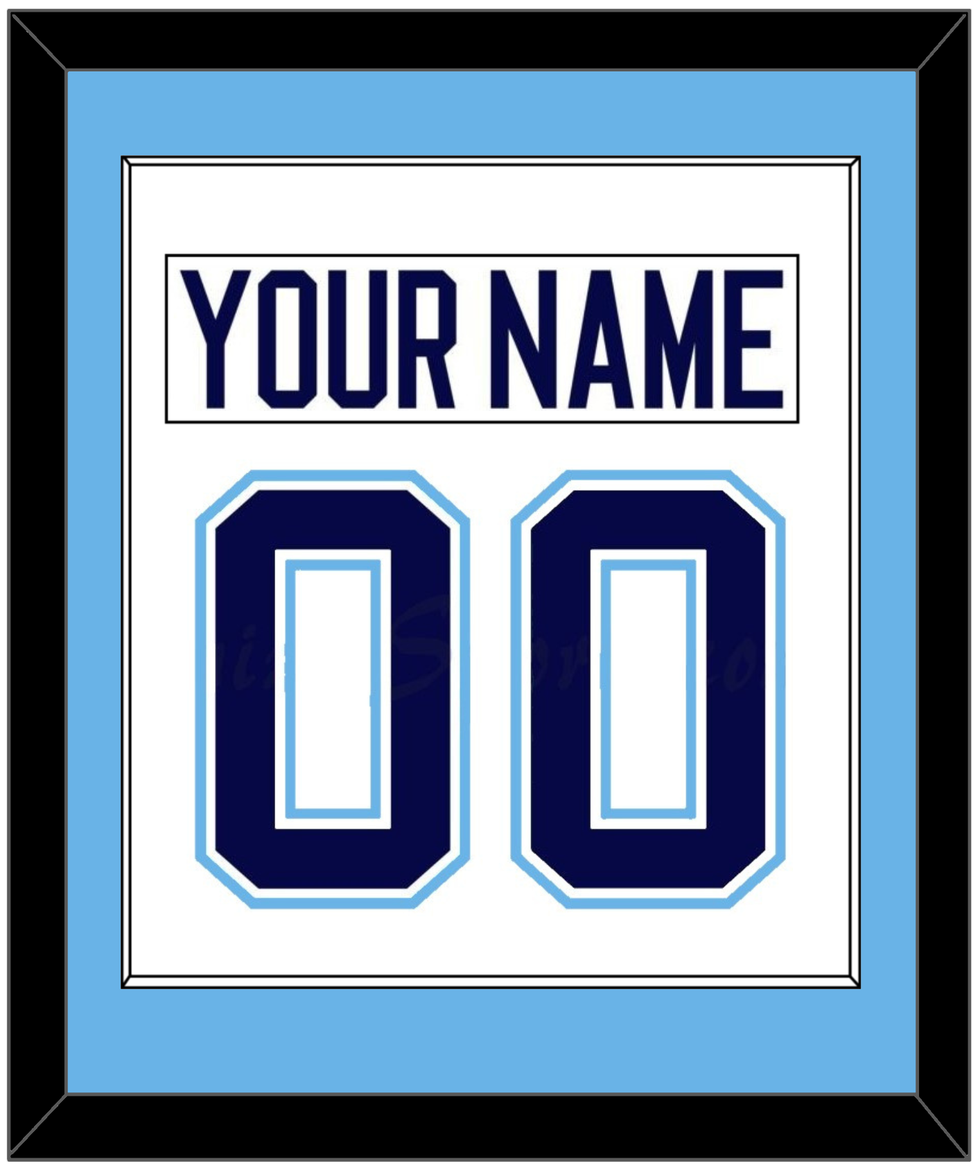 Maine Nameplate & Number (Back) Combined - Home White (1994-2008) - Essential Tier 1