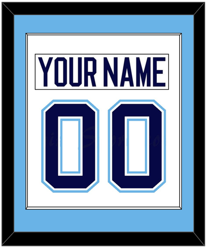 Maine Nameplate & Number (Back) Combined - Home White (1994-2008) - Essential Tier 1