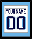 Maine Nameplate & Number (Back) Combined - Home White (1994-2008) - Single Mat 1