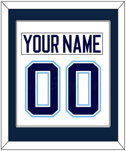 Maine Nameplate & Number (Back) Combined - Home White (1994-2008) - Essential Tier 2