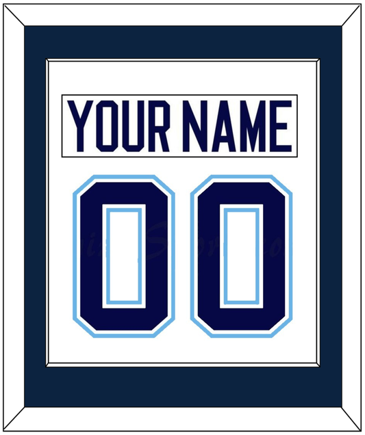 Maine Nameplate & Number (Back) Combined - Home White (1994-2008) - Essential Tier 2