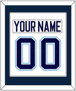 Maine Nameplate & Number (Back) Combined - Home White (1994-2008) - Single Mat 2