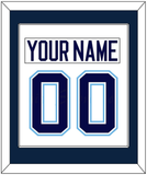 Maine Nameplate & Number (Back) Combined - Home White (1994-2008) - Single Mat 2