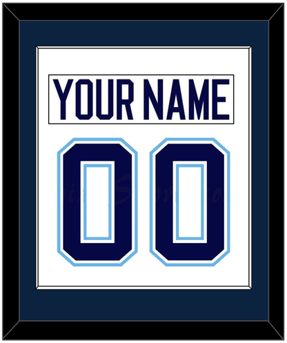 Maine Nameplate & Number (Back) Combined - Home White (1994-2008) - Essential Tier 2