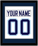 Maine Nameplate & Number (Back) Combined - Home White (1994-2008) - Single Mat 2