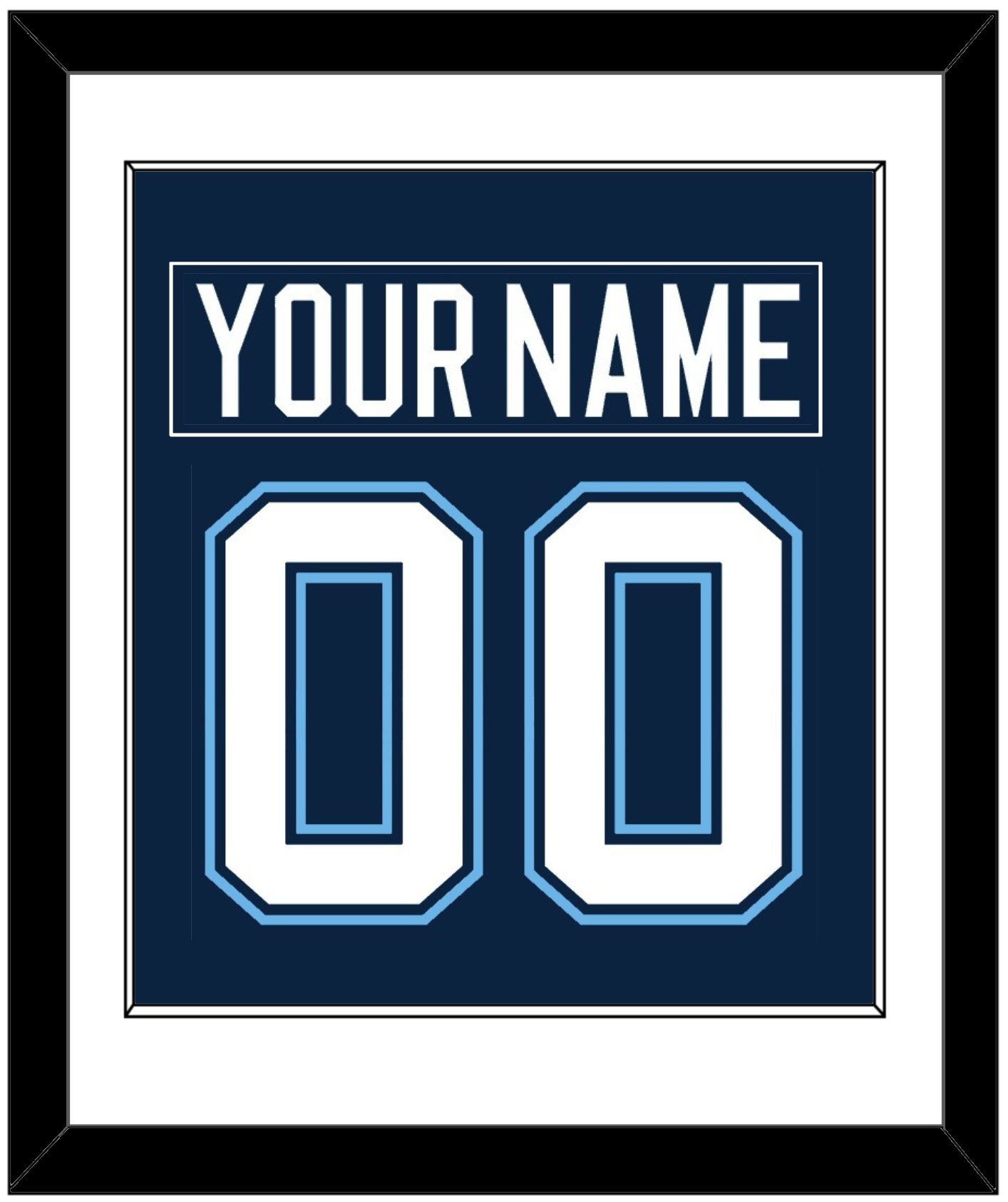 Maine Nameplate & Number (Back) Combined - Road Navy Blue (1994-2008) - Essential Tier 1