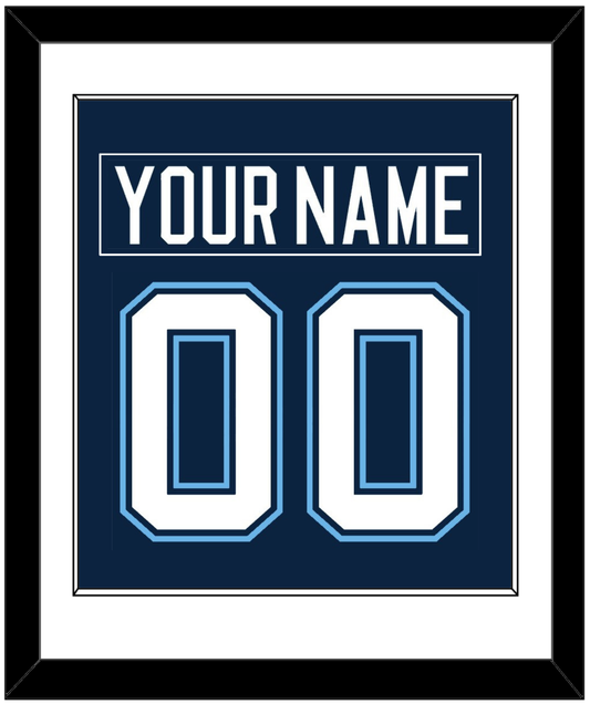 Maine Nameplate & Number (Back) Combined - Road Navy Blue (1994-2008) - Essential Tier 1