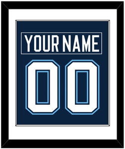 Maine Nameplate & Number (Back) Combined - Road Navy Blue (1994-2008) - Single Mat 1