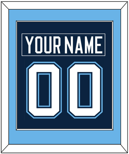 Maine Nameplate & Number (Back) Combined - Road Navy Blue (1994-2008) - Essential Tier 2