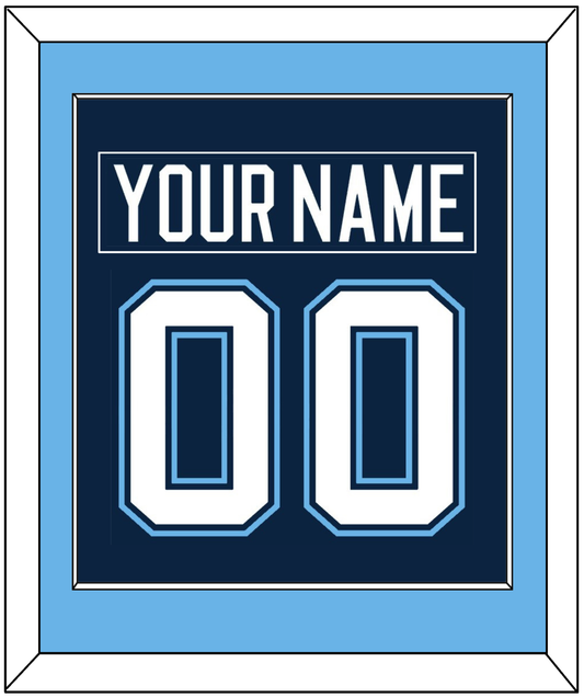 Maine Nameplate & Number (Back) Combined - Road Navy Blue (1994-2008) - Essential Tier 2