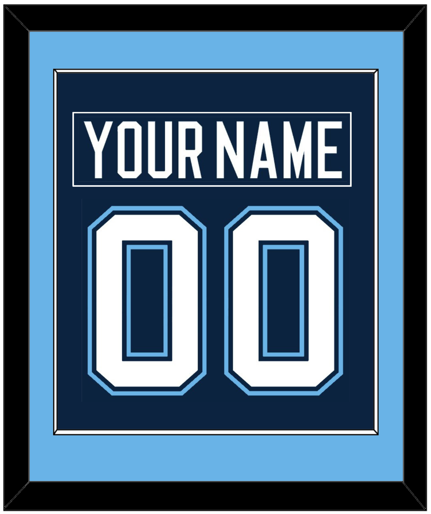 Maine Nameplate & Number (Back) Combined - Road Navy Blue (1994-2008) - Essential Tier 2