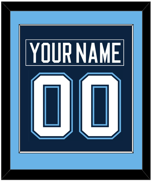 Maine Nameplate & Number (Back) Combined - Road Navy Blue (1994-2008) - Essential Tier 2