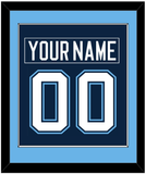 Maine Nameplate & Number (Back) Combined - Road Navy Blue (1994-2008) - Single Mat 2