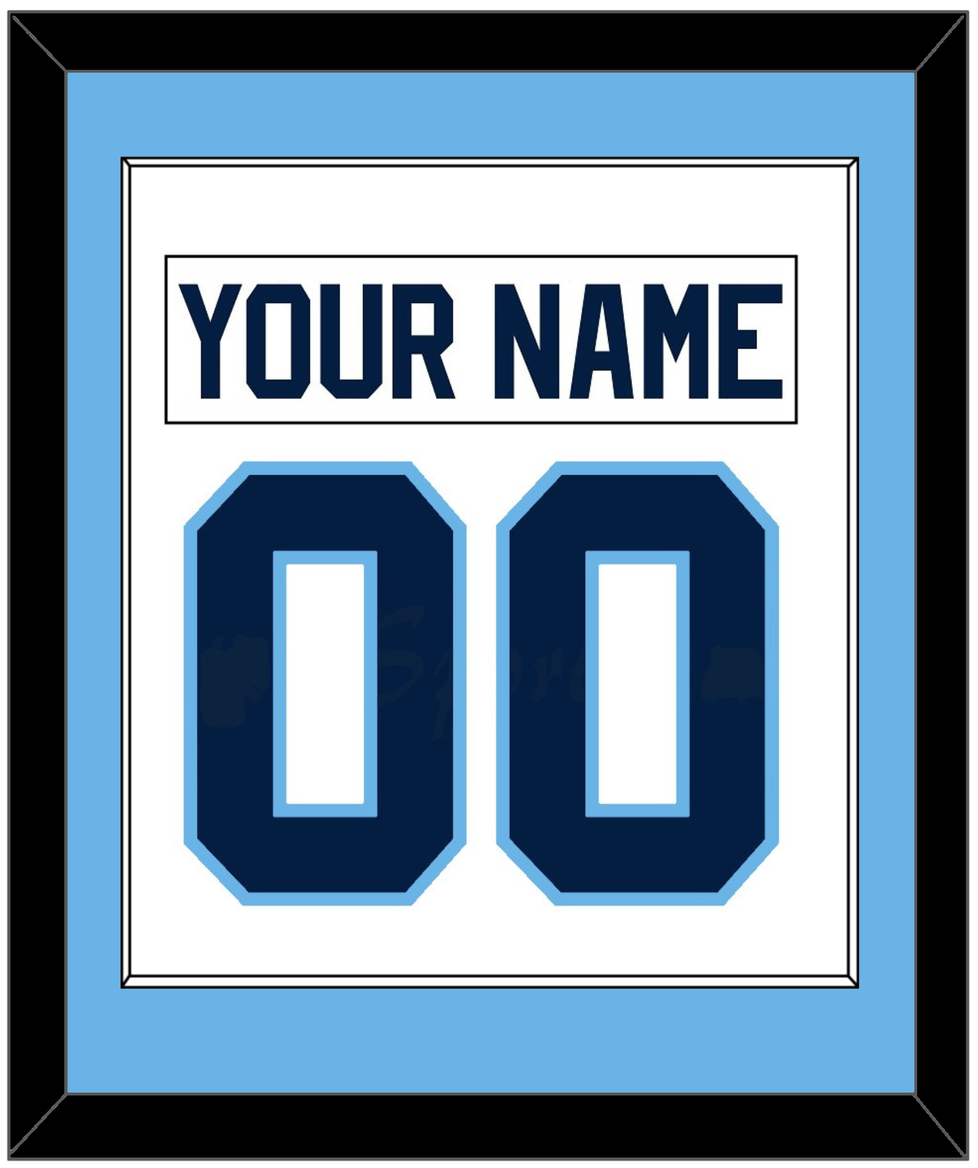 Maine Nameplate & Number (Back) Combined - Home White (1993-1994) - Essential Tier 1