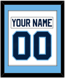 Maine Nameplate & Number (Back) Combined - Home White (1993-1994) - Single Mat 1