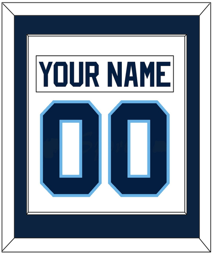 Maine Nameplate & Number (Back) Combined - Home White (1993-1994) - Essential Tier 2