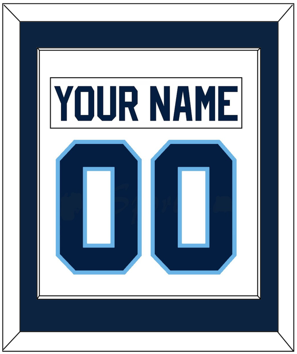 Maine Nameplate & Number (Back) Combined - Home White (1993-1994) - Single Mat 2