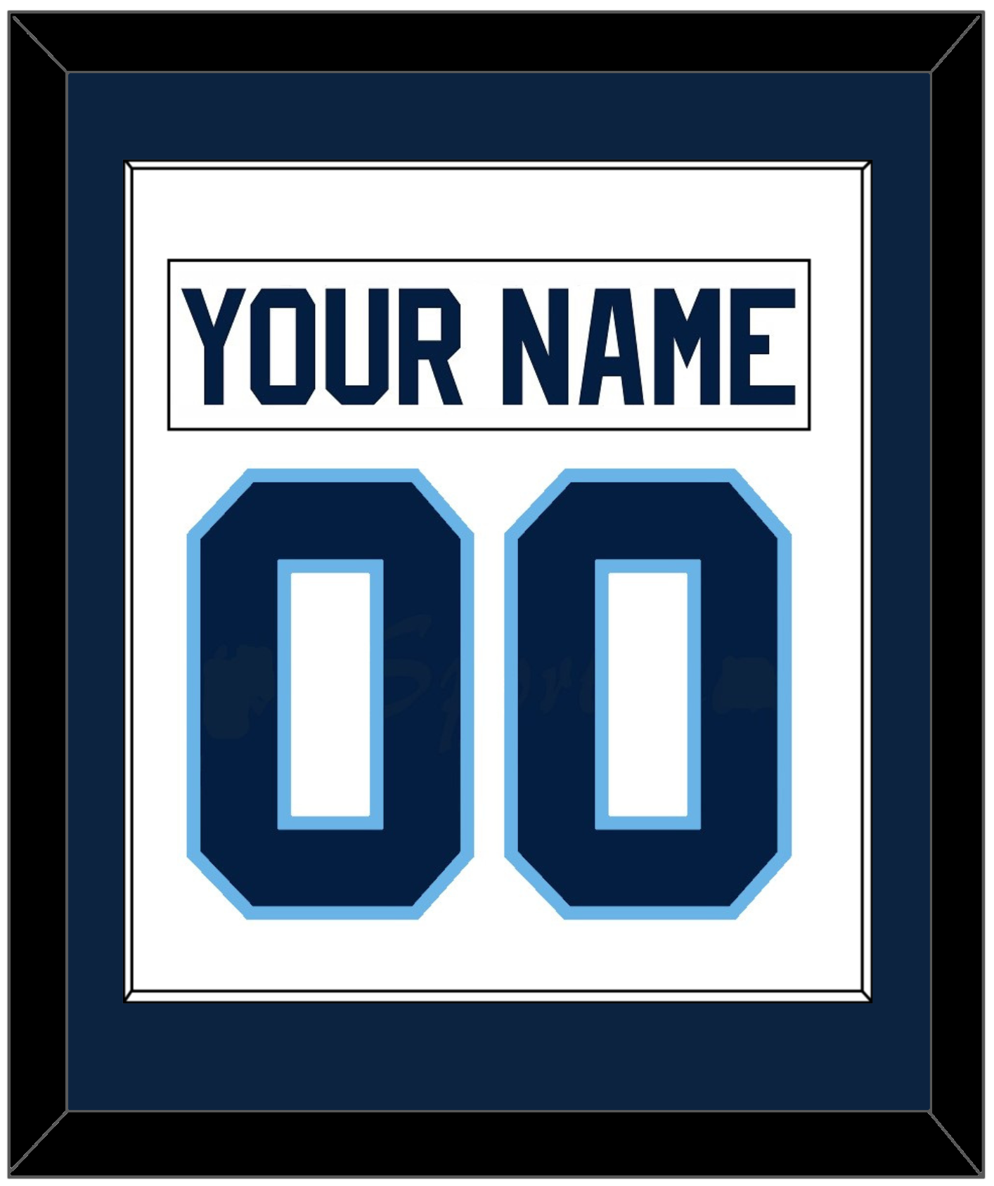 Maine Nameplate & Number (Back) Combined - Home White (1993-1994) - Essential Tier 2