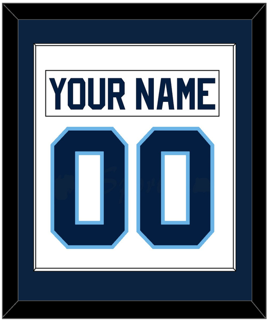 Maine Nameplate & Number (Back) Combined - Home White (1993-1994) - Essential Tier 2