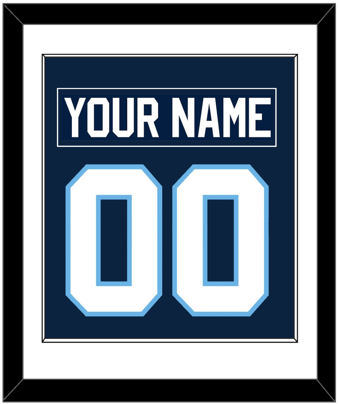 Maine Nameplate & Number (Back) Combined - Road Navy Blue (1993-1994) - Essential Tier 1