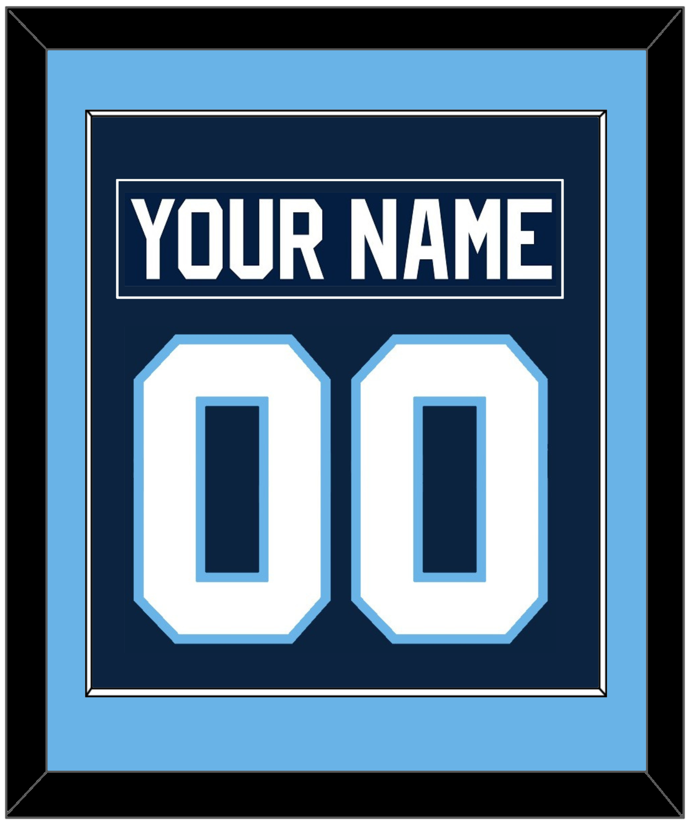 Maine Nameplate & Number (Back) Combined - Road Navy Blue (1993-1994) - Essential Tier 2