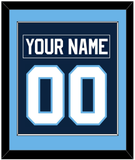 Maine Nameplate & Number (Back) Combined - Road Navy Blue (1993-1994) - Single Mat 2