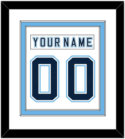 Maine Nameplate & Number (Back) Combined - Home White - Signature Tier 1