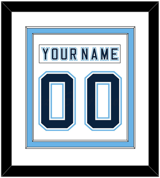Maine Nameplate & Number (Back) Combined - Home White - Signature Tier 1