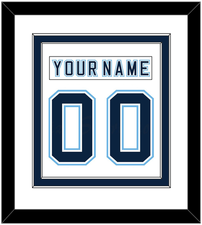 Maine Nameplate & Number (Back) Combined - Home White - Signature Tier 2