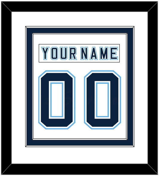 Maine Nameplate & Number (Back) Combined - Home White - Signature Tier 2