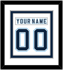 Maine Nameplate & Number (Back) Combined - Home White - Double Mat 2