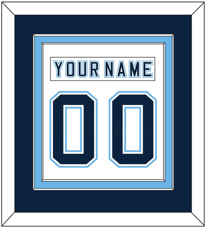 Maine Nameplate & Number (Back) Combined - Home White - Signature Tier 3