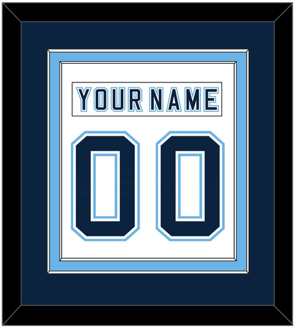 Maine Nameplate & Number (Back) Combined - Home White - Signature Tier 3