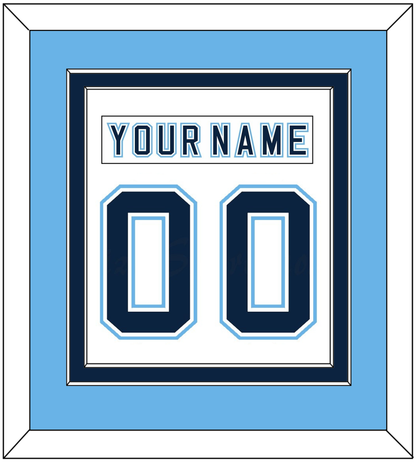 Maine Nameplate & Number (Back) Combined - Home White - Signature Tier 4