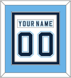 Maine Nameplate & Number (Back) Combined - Home White - Double Mat 4