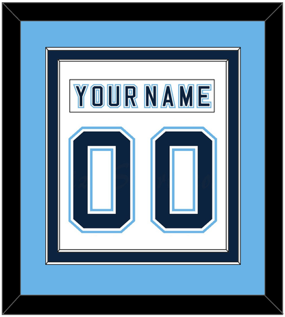 Maine Nameplate & Number (Back) Combined - Home White - Signature Tier 4