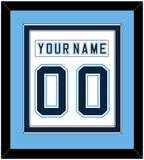 Maine Nameplate & Number (Back) Combined - Home White - Double Mat 4