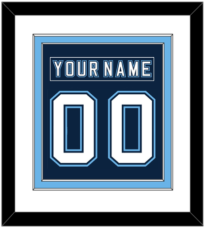 Maine Nameplate & Number (Back) Combined - Road Navy Blue - Signature Tier 1
