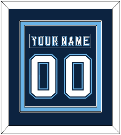 Maine Nameplate & Number (Back) Combined - Road Navy Blue - Signature Tier 2