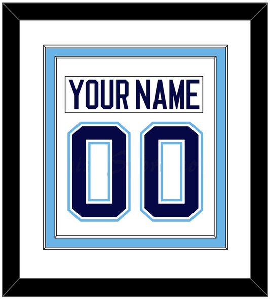 Maine Nameplate & Number (Back) Combined - Home White (1994-2008) - Signature Tier 1