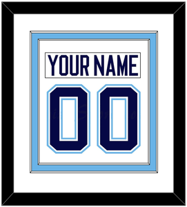 Maine Nameplate & Number (Back) Combined - Home White (1994-2008) - Double Mat 1