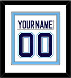 Maine Nameplate & Number (Back) Combined - Home White (1994-2008) - Double Mat 1