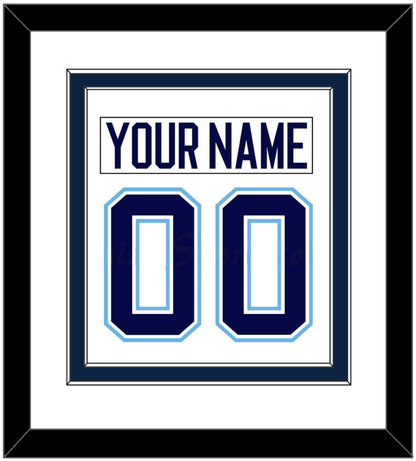 Maine Nameplate & Number (Back) Combined - Home White (1994-2008) - Signature Tier 2