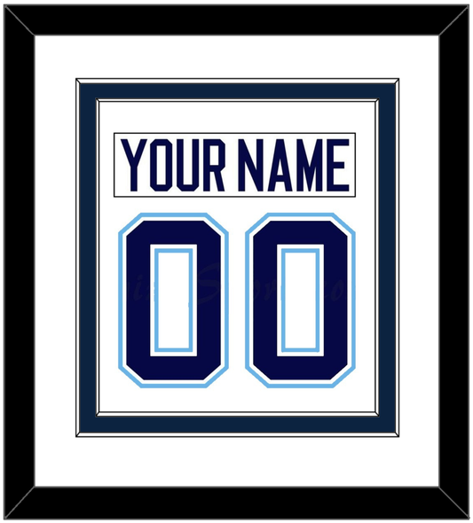 Maine Nameplate & Number (Back) Combined - Home White (1994-2008) - Signature Tier 2